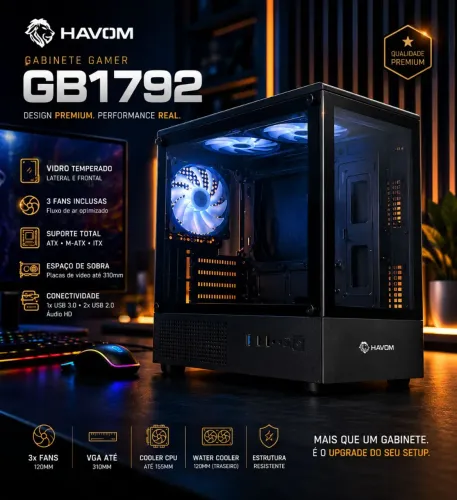 Gabinete Gamer Hayon Lacrado