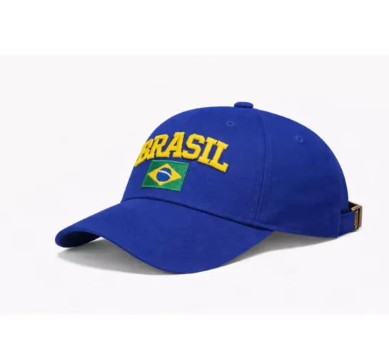 Boné Brasil Azul - Copa do Mundo - Unissex