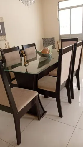 Mesa jantar 6 cadeiras