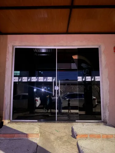 Porta vidro blindex