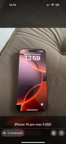 Vendo iPhone 16 pro max zero , ou troco ps5 quero 3 mil de volta