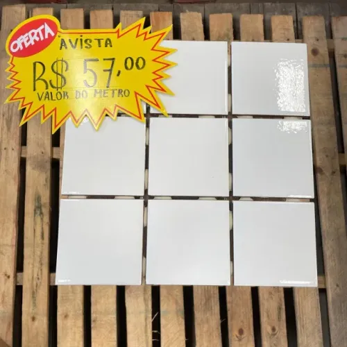 Revestimento Ceral Branco 10x10cm ? Em Oferta, Aproveite!