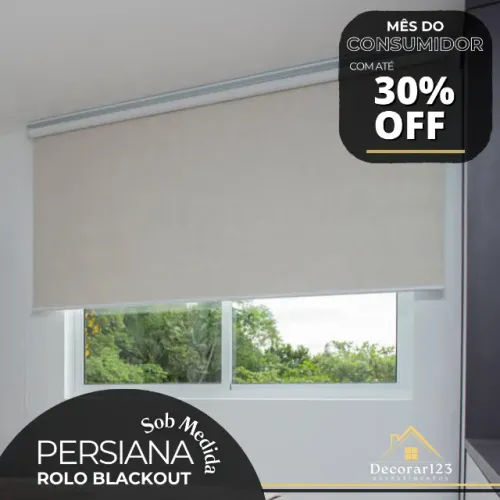 PERSIANA ROLO BLACKOUT - DIRETO DE FÁBRICA sob medida
