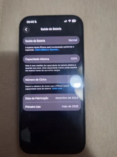iPhone 16 PRO, Titânio Natural, 128gb, impecável, bateria 100%!