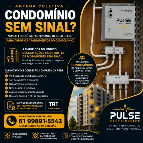 Antena Coletiva Predial - Instalaçao e Manutençao