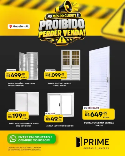 PRIME PORTAS E JANELAS 