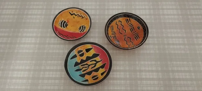 Conjunto de Tigelas Decorativas Originárias da África em pedra sabão.
