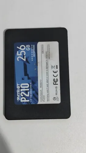 SSD PATRIOT 256GB 91% DE SAUDE.