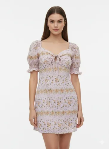 vestido estampa floral