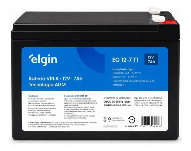 Bateria Elgin 12v-7ah