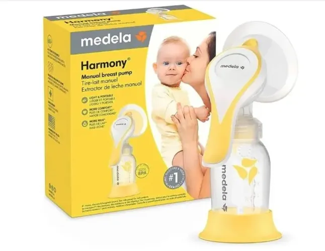 Bomba Tira Leite Manual Medela Harmony com Frasco 150ml - Seminova