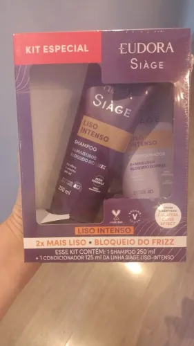 Ki Shampoo 250ml e Condicionador 125ml Liso Intenso