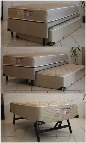 Vendo cama Onix com auxiliar articulada mola ensacada as duas.