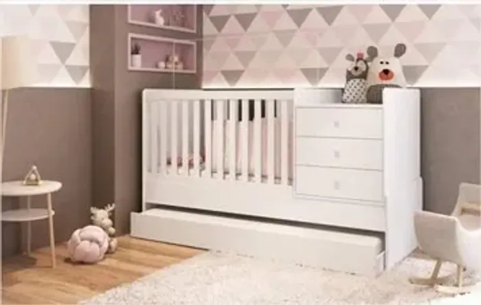 Berço Cama Multifuncional Com Cama Auxiliar - Pagamento Via PIX na Entrega