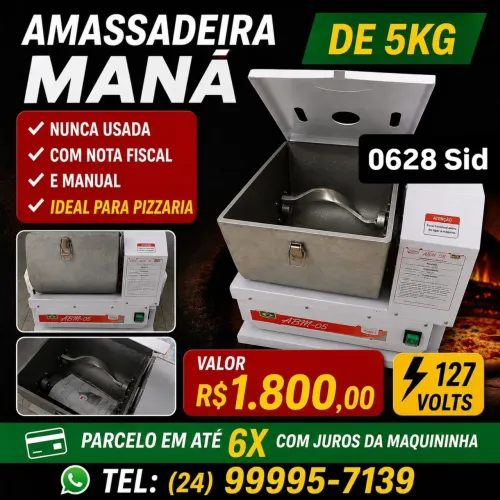 Masseira Maná nova semi rápida 5 kg 127 volts