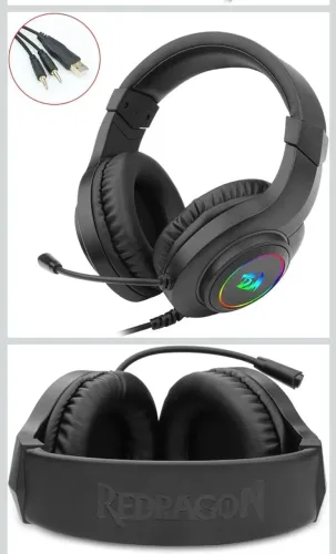 Headset Gamer Redragon Hylas H260RGB | Preto, RGB, Único