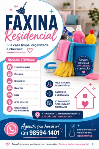 Faxina Residencial em BH e Região Metropolitana