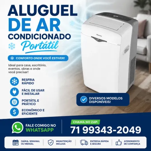 Aluguel de ar condionado portatill