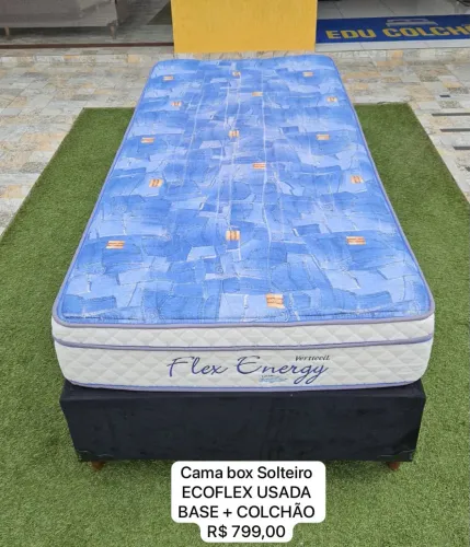 Cama Box Solteiro ECOFLEX USADA- ENTREGO