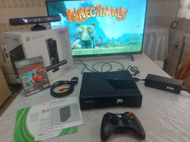 Xbox 360 Slim desbloqueado + Kinect