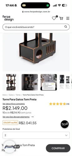 Prateleira para gatos