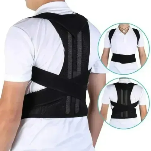 Corretor De Postura Masculino/Feminino Coluna Lombar Reforçada Cinta