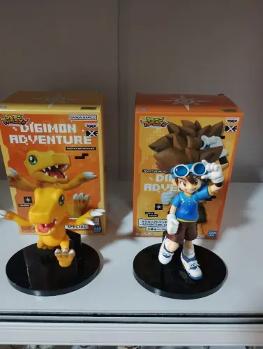 Digimon banpresto Taichi e agumon, valor pelas 2 figures (leia a descrição sobre  Taichi) 