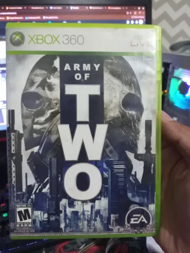 Army of two xbox 360 original jogo raro de se achar