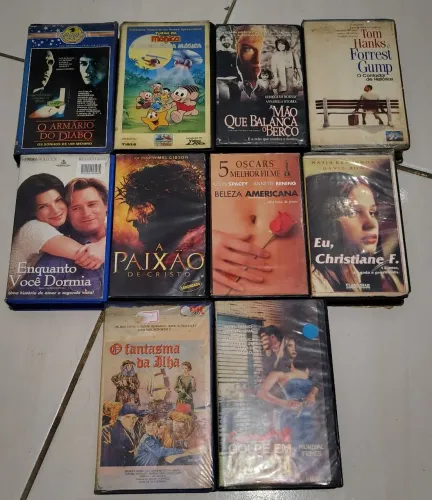 VHS lote 10 títulos alguns (Raros)