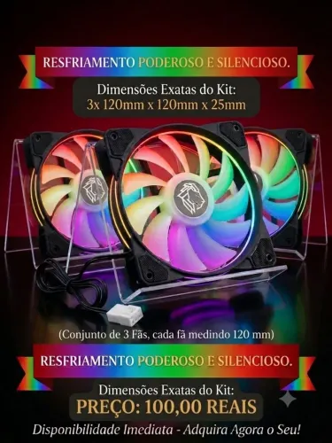 Vendo 3 fans argb