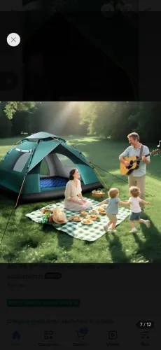 Vende se barraca camping automática