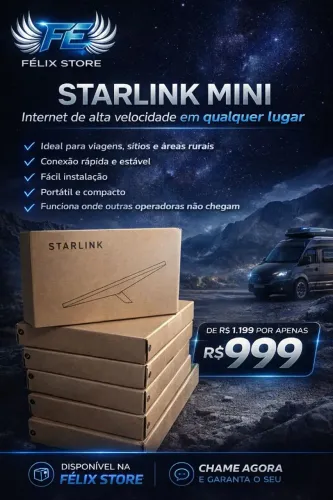 Starlink Mini Original | Internet via Satélite Portátil | Pronta Entrega