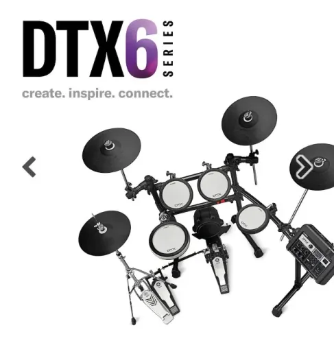 Bateria Eletrônica Yamaha DTX6K3-X + Pedal Tama HP200P | Estado de Nova