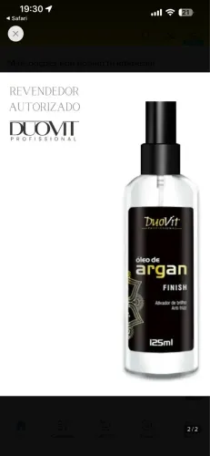 Spray de brilho perfume capilar profissional