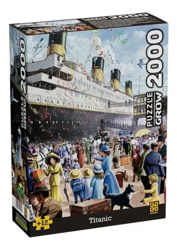 Quebra Cabeça 2000 Peças Titanic + Kit Tapete para Armazenamento
