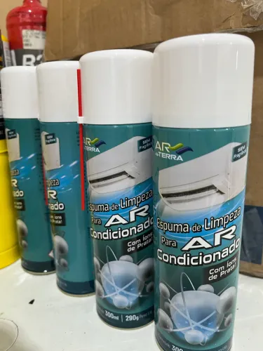 3 Espuma Para Limpeza Ar Condicionado Ar Da Terra lons Prata