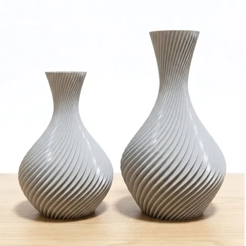 Kit 2 Vasos Decorativos Espiral Modernos - Decoração