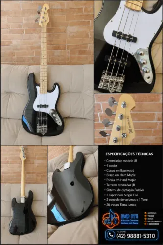 Contra Baixo Elétrico Michael Jazz Bass (estado de novo)