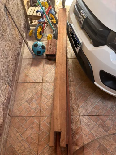 Peças de madeira flexal 5x15