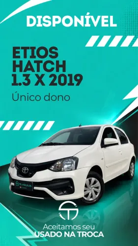 Toyota Etios X 1.3 Flex 16V 5P Mec. 2019