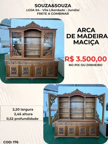 Arca de Madeira Maciça