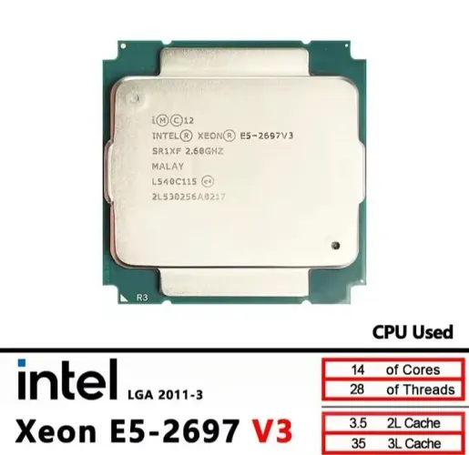 Processador Xeon 2697 v3 14 núcleos