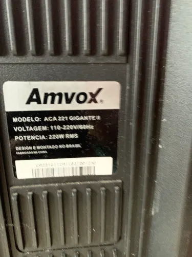 Caixa de som amvox 220w - peças
