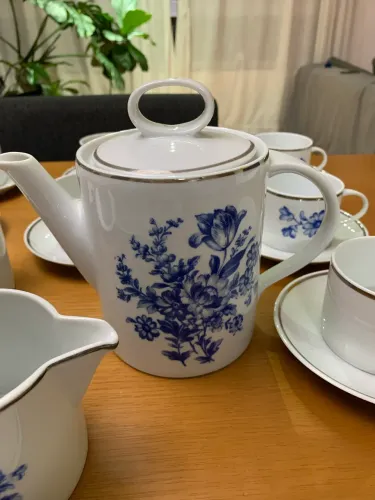 Jogo conjunto aparelho de chá/café porcelana schimidt