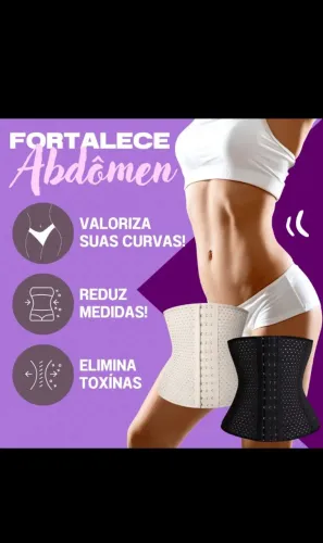 Cinta modeladora ideal para o dia a dia, com regulagem de tamanho