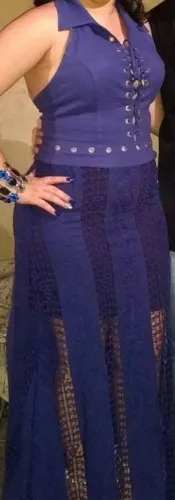 Vestido de festa - Azul
