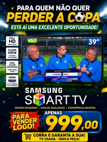 SMART TV SAMSUNG 39? - OPORTUNIDADE IMPERDÍVEL!