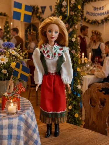 Barbie Mattel Collector Dotw Swedish