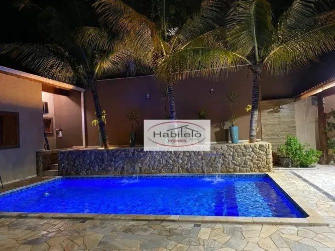 Casa à venda em condomínio em Jardinópolis, com 3 dormitórios, piscina e churrasqueira, 36