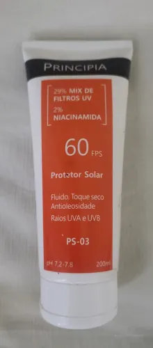Protetor Solar Fluido Principia PS-03 FPS 60 (200ml)